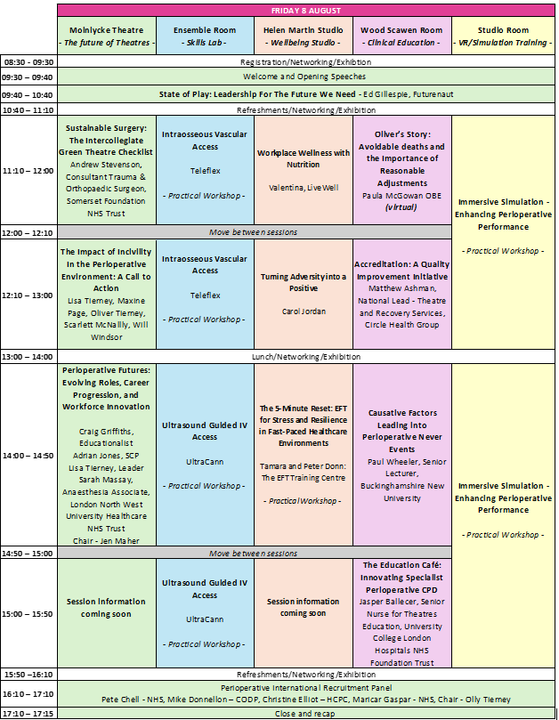Friday Agenda